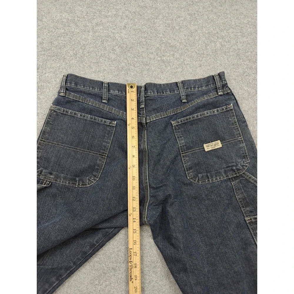Vintage Wrangler Carpenter Jeans Mens 36x30 Blue Relaxed Denim Pants Workwear